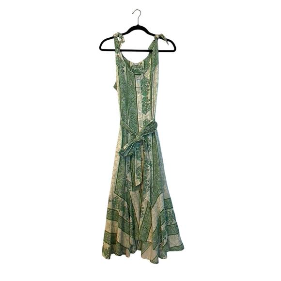 Roller Rabbit Berrino Printed Sedona Midi Dress Green - Picture 3 of 6